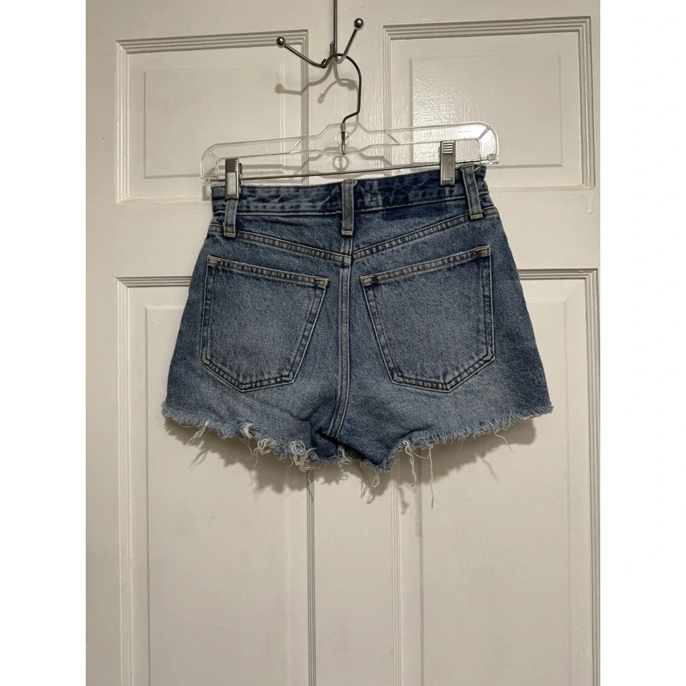 Abercrombie & Fitch Cut Off Jean Shorts Size 24/00 Annie High Rise Short